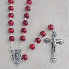 Glass beads rosary